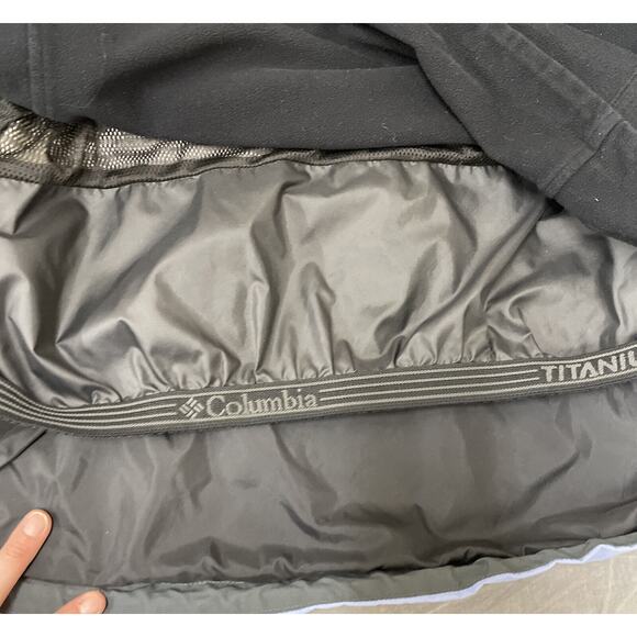 COLUMBIA OMNI-TECH Fleece 2-Layer Hooded Jacket LARGE FS Benefits Charity - Picture 10 of 12